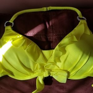 Yellow pageant swimwear